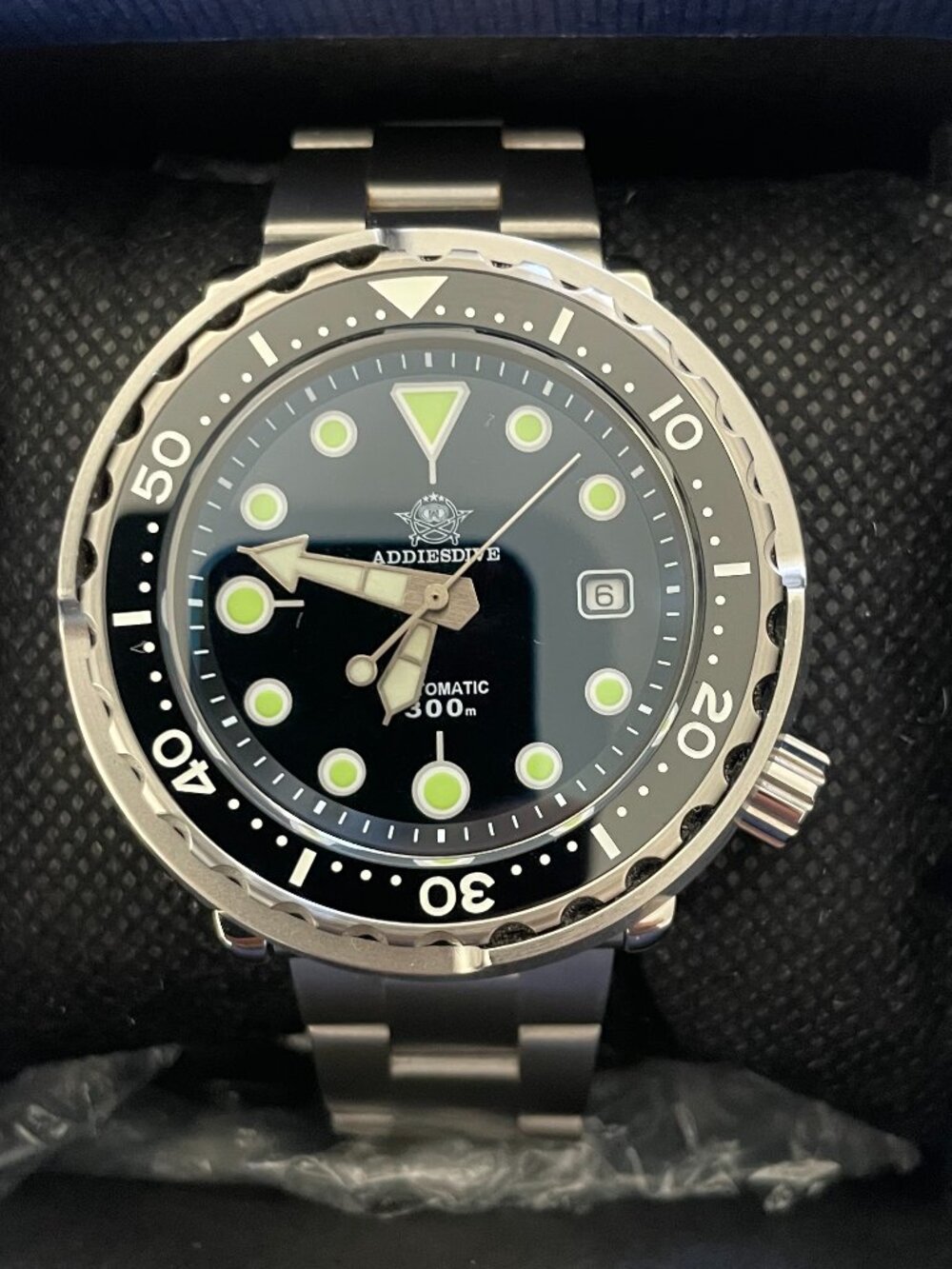 ADDIESDIVE Dive Watch 44.5 MM Automatic Wristwatch Waterproof 300 M Date